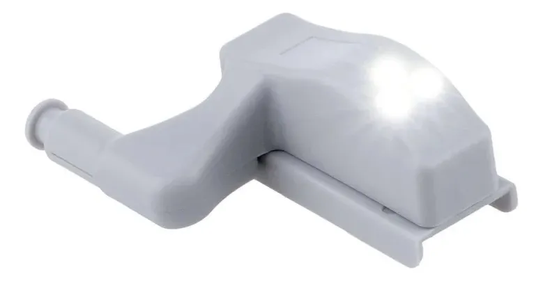 10 Lamparas Bisagra Led Armario Cocina Cajon Blanco Calido