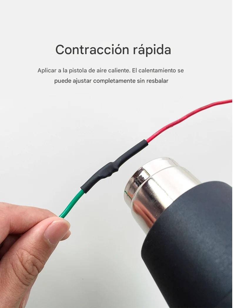 10m Termofit Termofil 2:1 Elige Diametro Cable Blanco