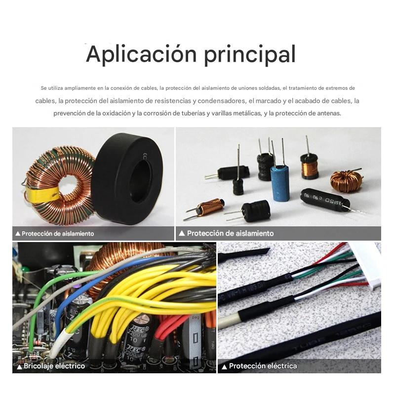 10m Termofit Termofil 2:1 Elige Diametro Cable Negro