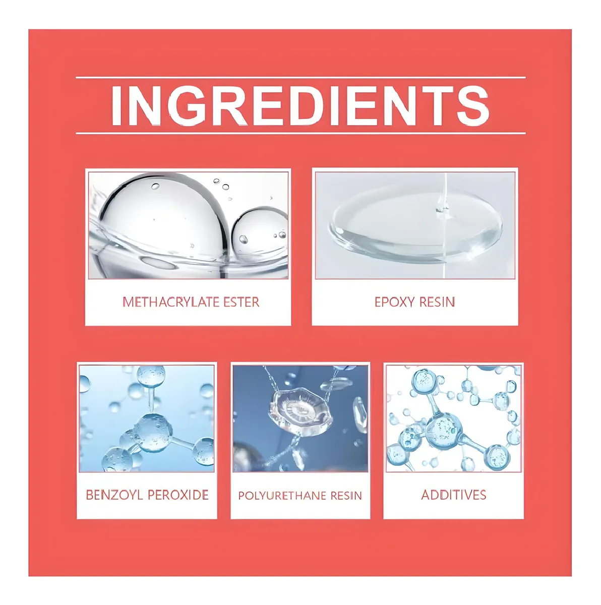 10ml Fijador Roscas Locteft 272 Alta Resistencia Temperatura Rojo