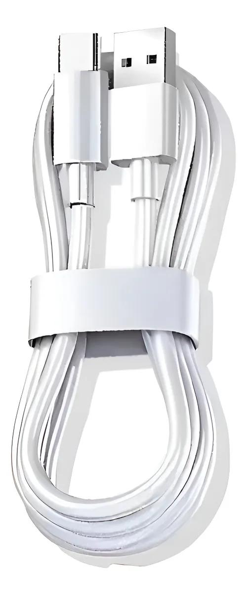2m Cable 120w 10a Tipo Usb A A Usb C Carga Rapida Blanco