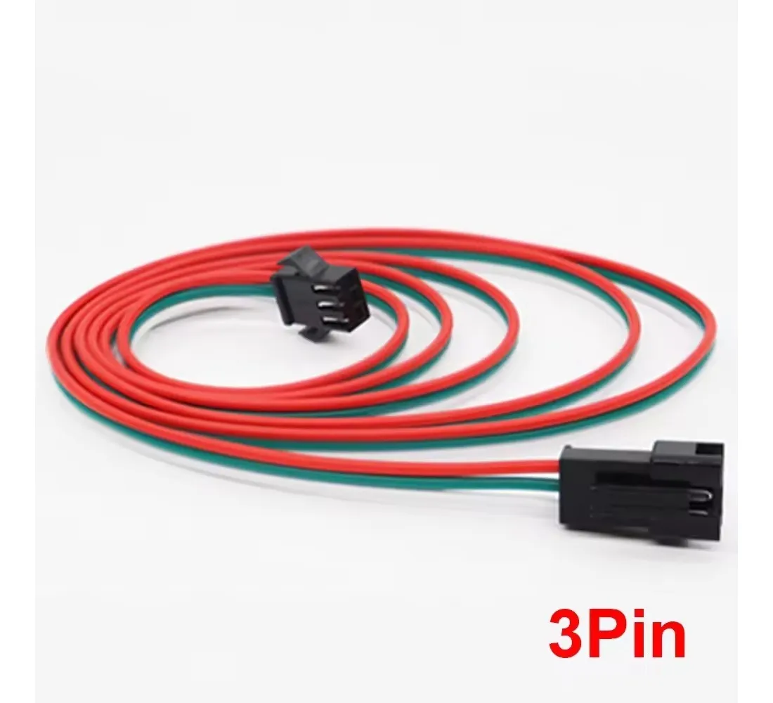 2m Extensión Conector Eléctrico Jst 3 Pines Tira Led