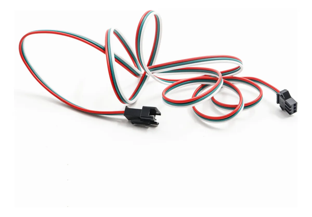 2m Extensión Conector Eléctrico Jst 3 Pines Tira Led