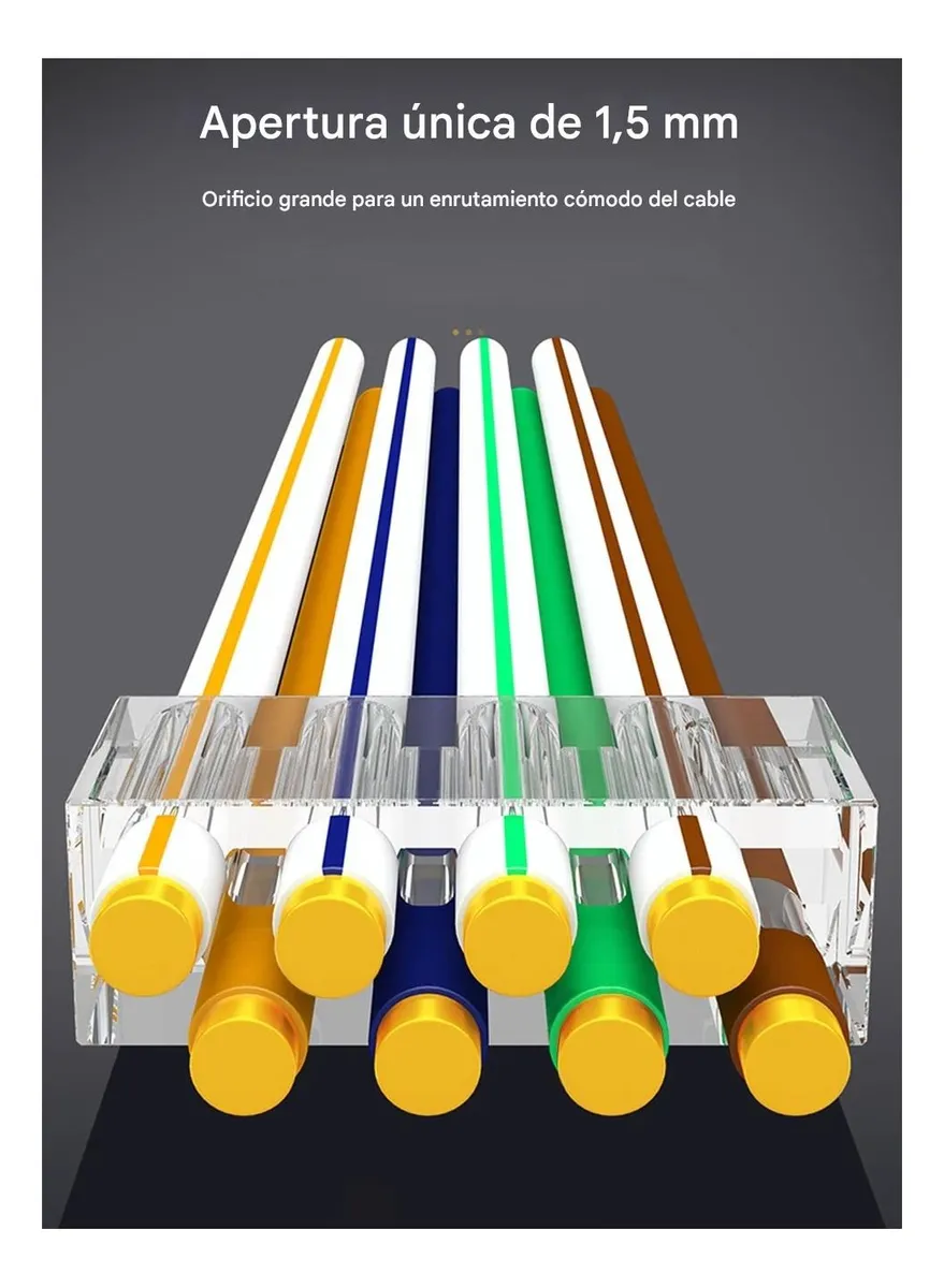 50 Conectores Blindados Ethernet Rj45 Cat7 Dorado