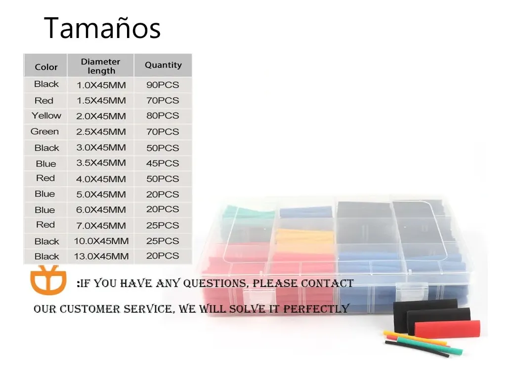 580 Piezas Termofit Termoencogible Thermofit 12 Tamaños 12 Tamaños