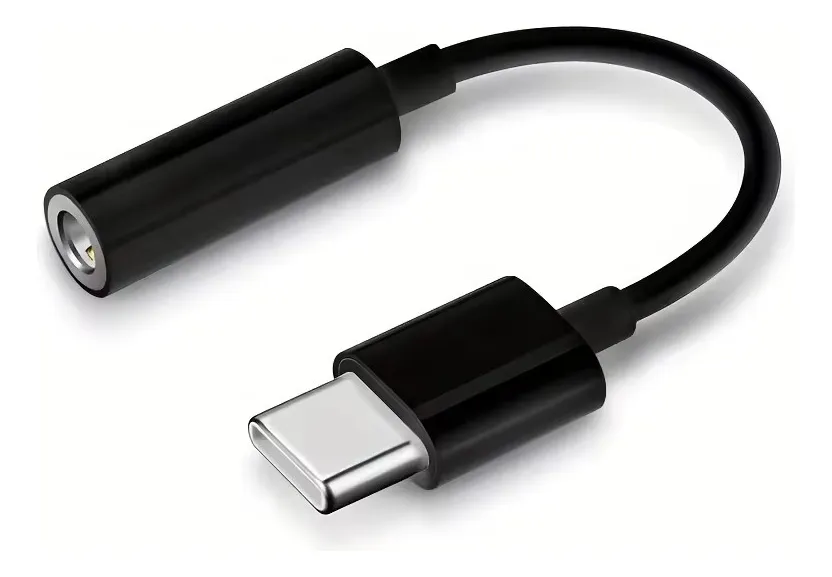 Adaptador Audio Dac Tipo C A Plug 3.5mm Hires Hifi 48khz Negro 5.0