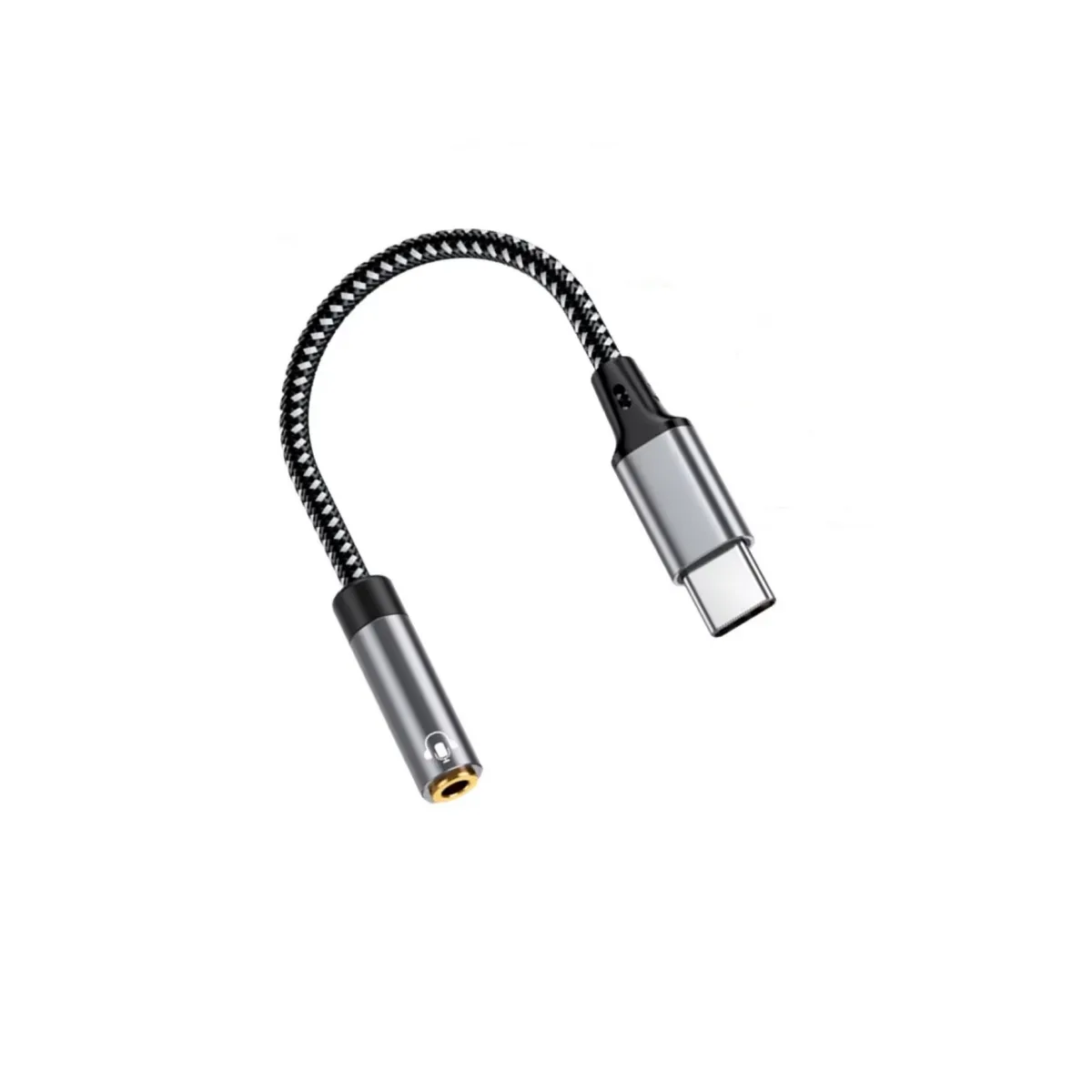 Adaptador Audio Dac Tipo C A Plug 3.5mm Hires Hifi 48khz Negro 5.0