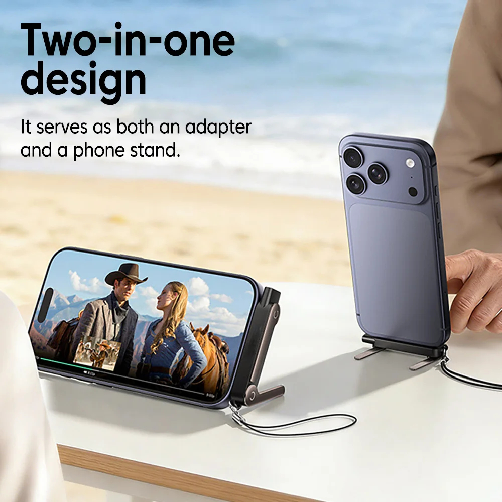 Adaptador USB-C OTG Carga Rápida 240W Plegable