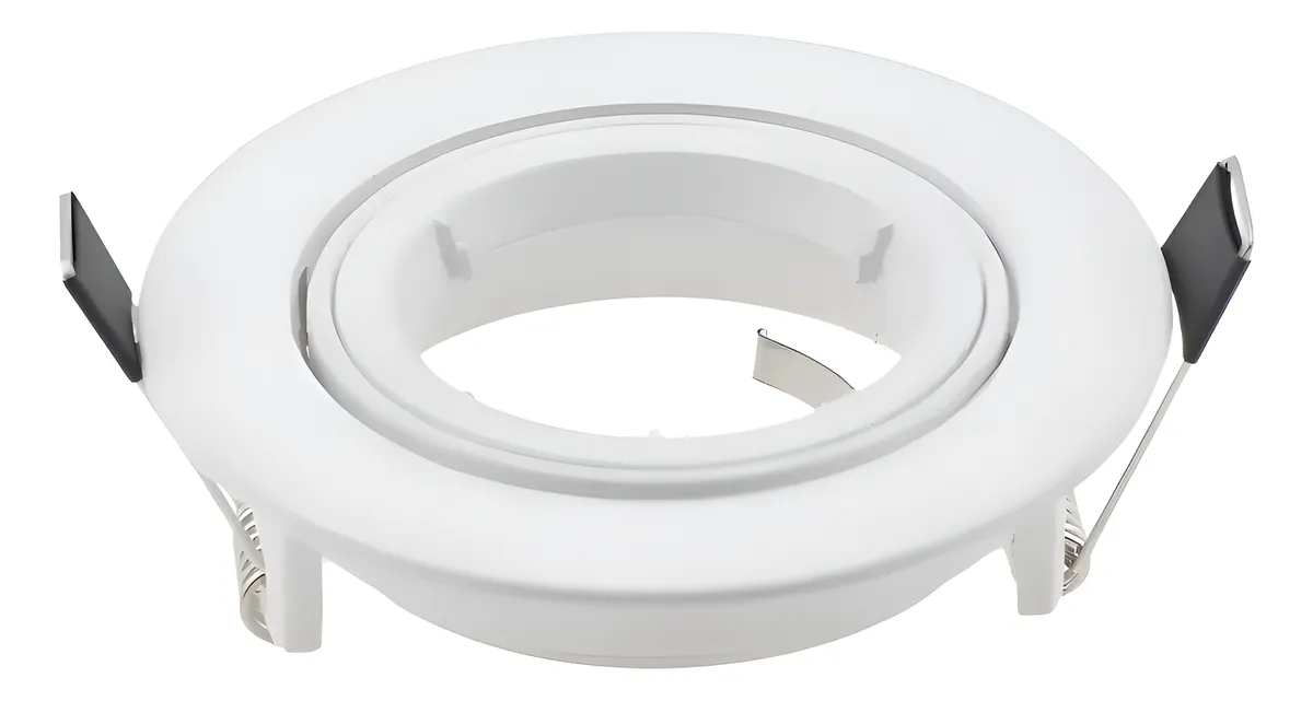 Base Empotrable Para Foco Spot Mr16 Gu10 50mm Blanco