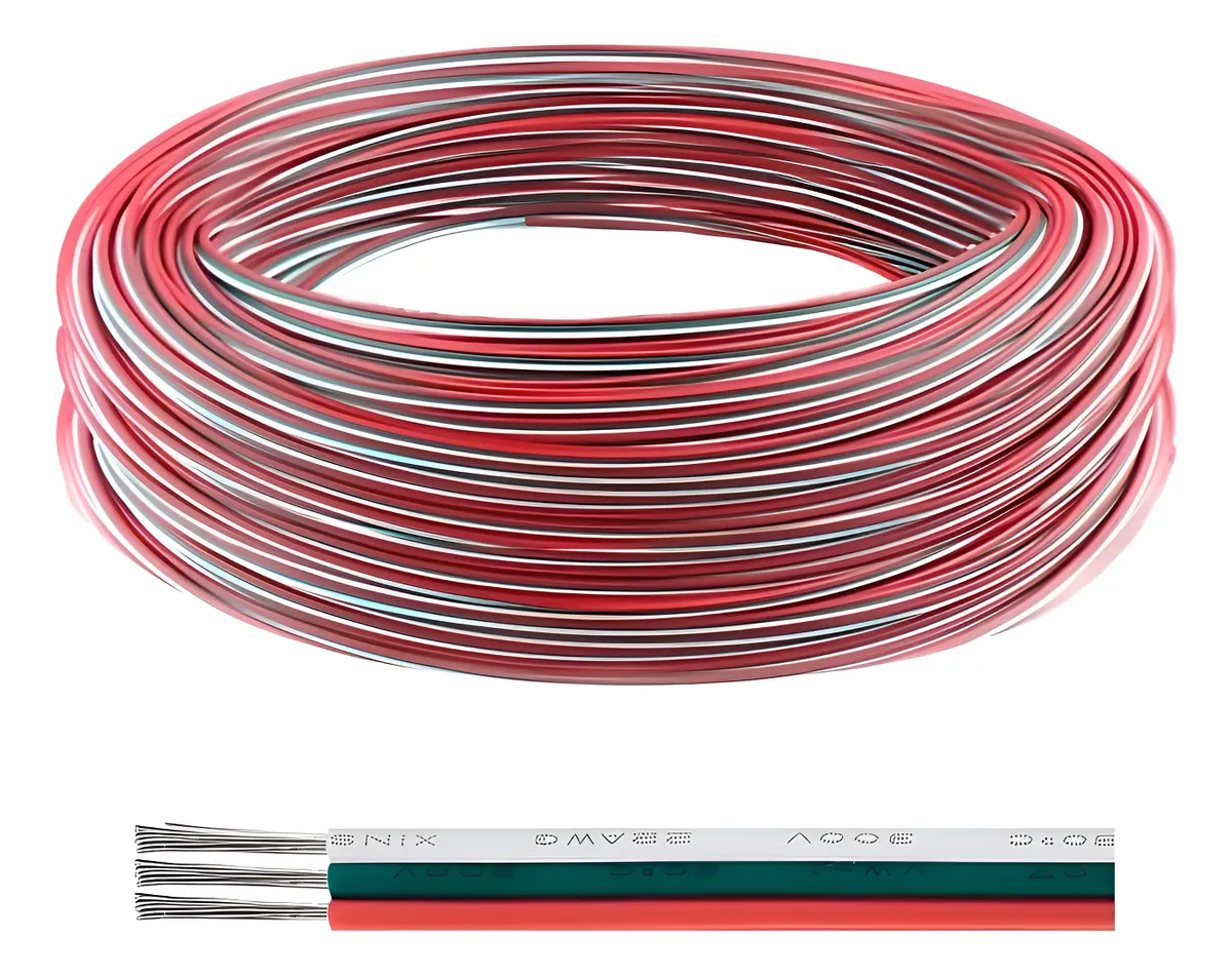 Cable Electrico Extension Tiras Led Rgb 3 Pines 22 Awg