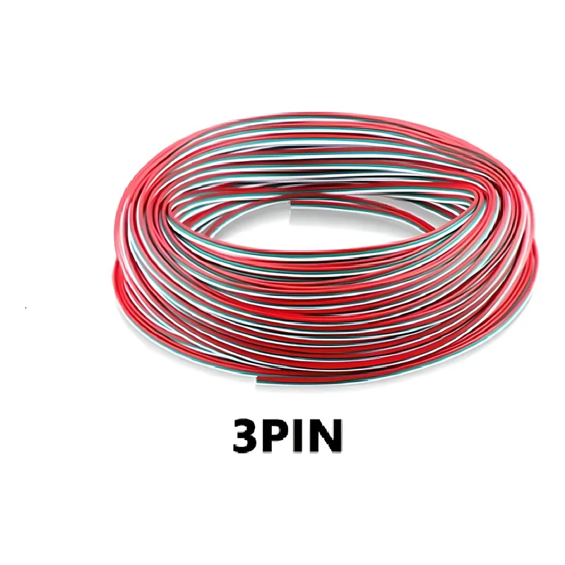 Cable Electrico Extension Tiras Led Rgb 3 Pines 22 Awg