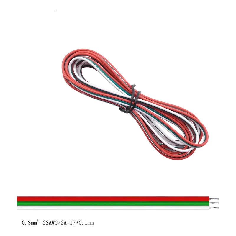 Cable Electrico Extension Tiras Led Rgb 3 Pines 22 Awg