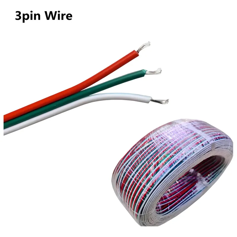 Cable Electrico Extension Tiras Led Rgb 3 Pines 22 Awg