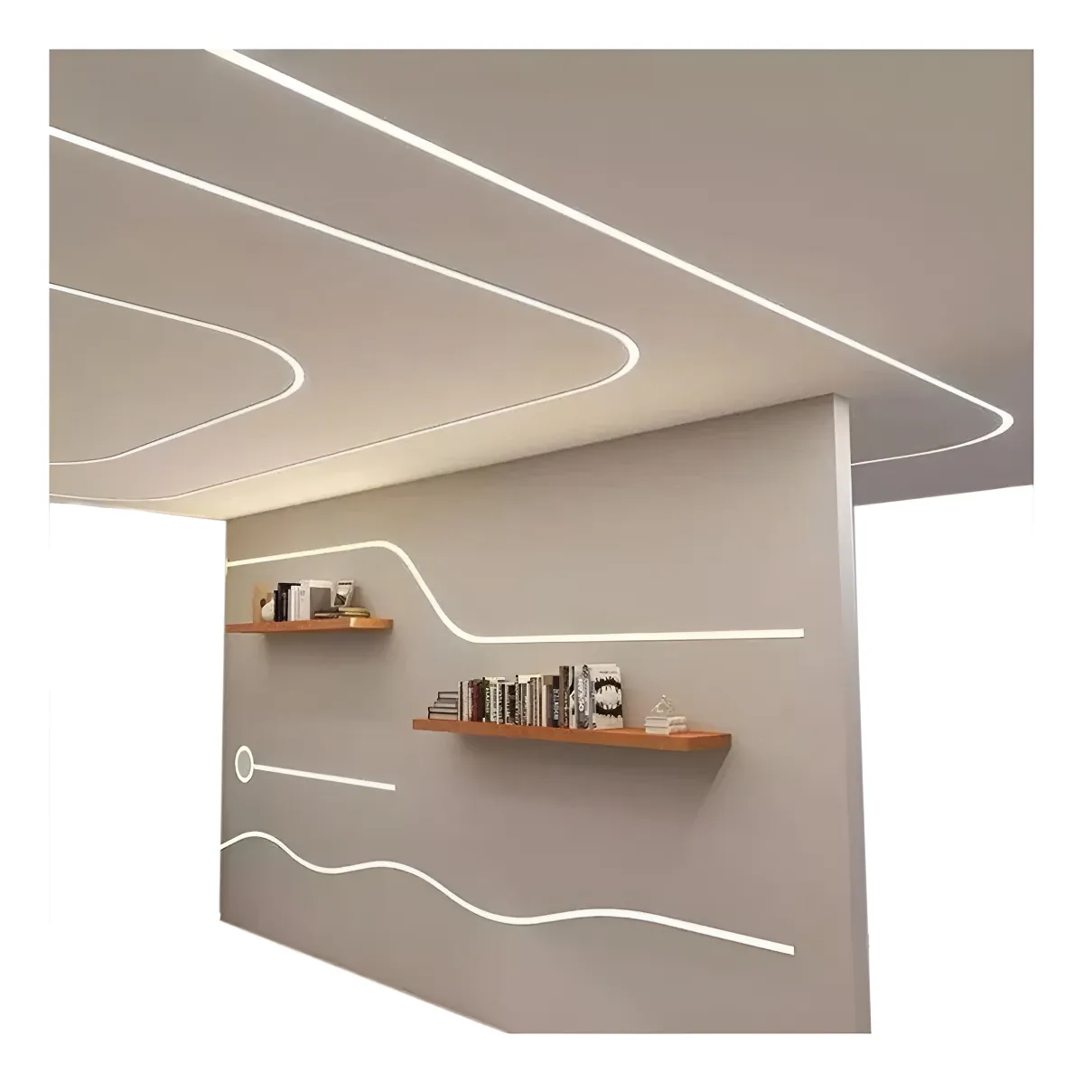 Canaleta Translucida Neon Flex 5m Silicón P/ Tiras Led 8mm Unicolor Rgb Rgbic Rgbw Rgbwcct