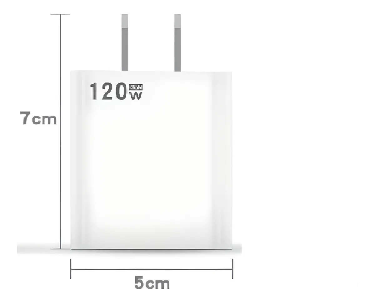 Cargador Blanco Carga Rapída Usb Tipo C 120w 10a
