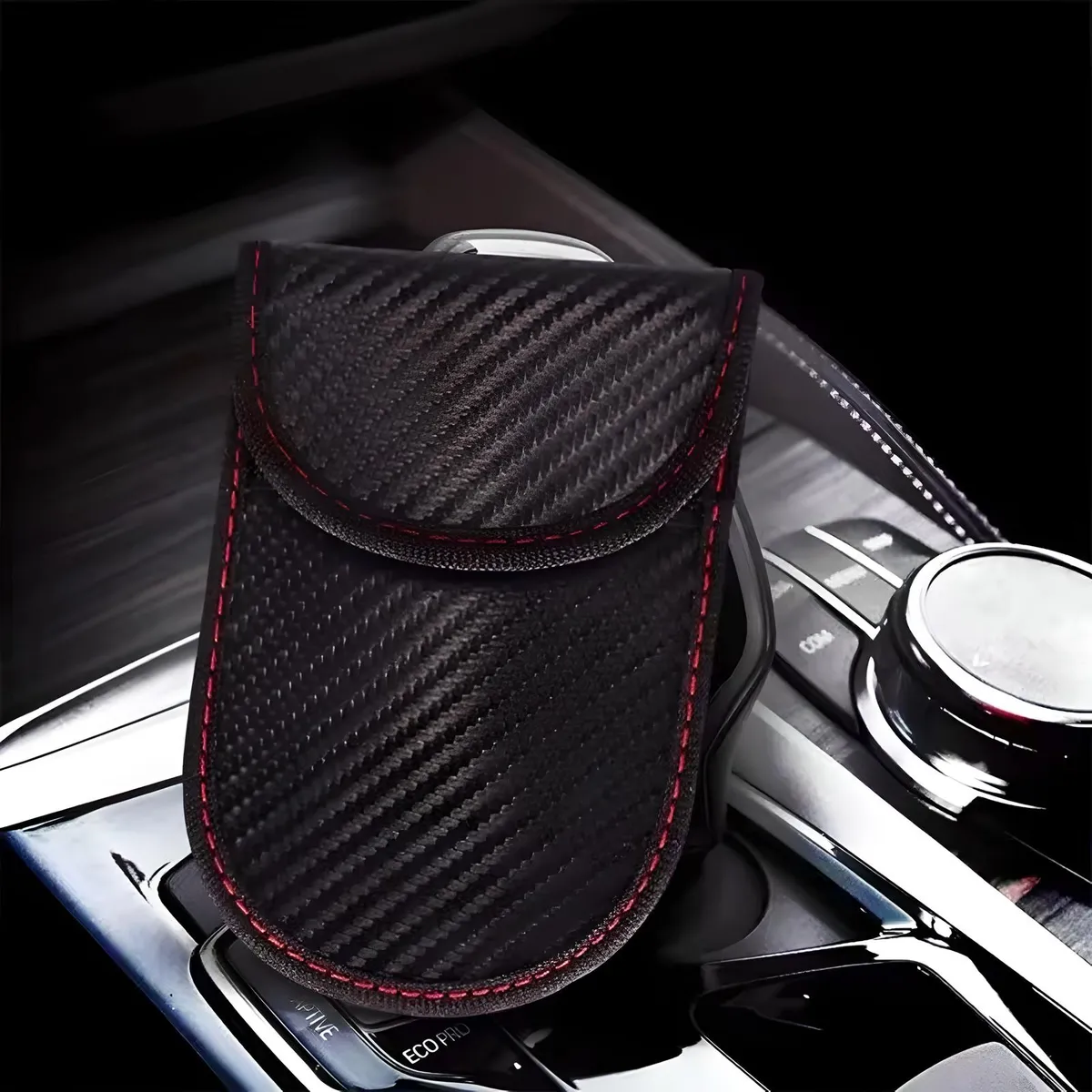 Cartera Antirrobo Rfid Seguridad Tarjetero Negro Rayas