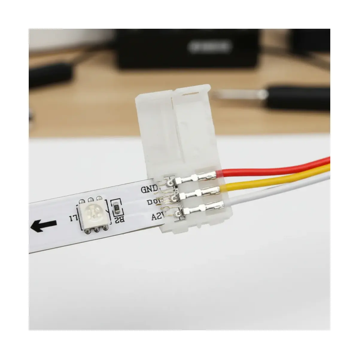Conector Cable Broche Tiras Led Smd 3 Pines 10mm Smd 1 Pza