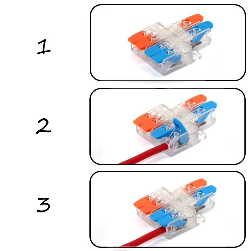 Conector Electrico Rapido Palanca 2x6 10 Awg 1Pza