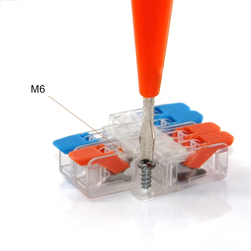 Conector Electrico Rapido Palanca 2x6 10 Awg 1Pza
