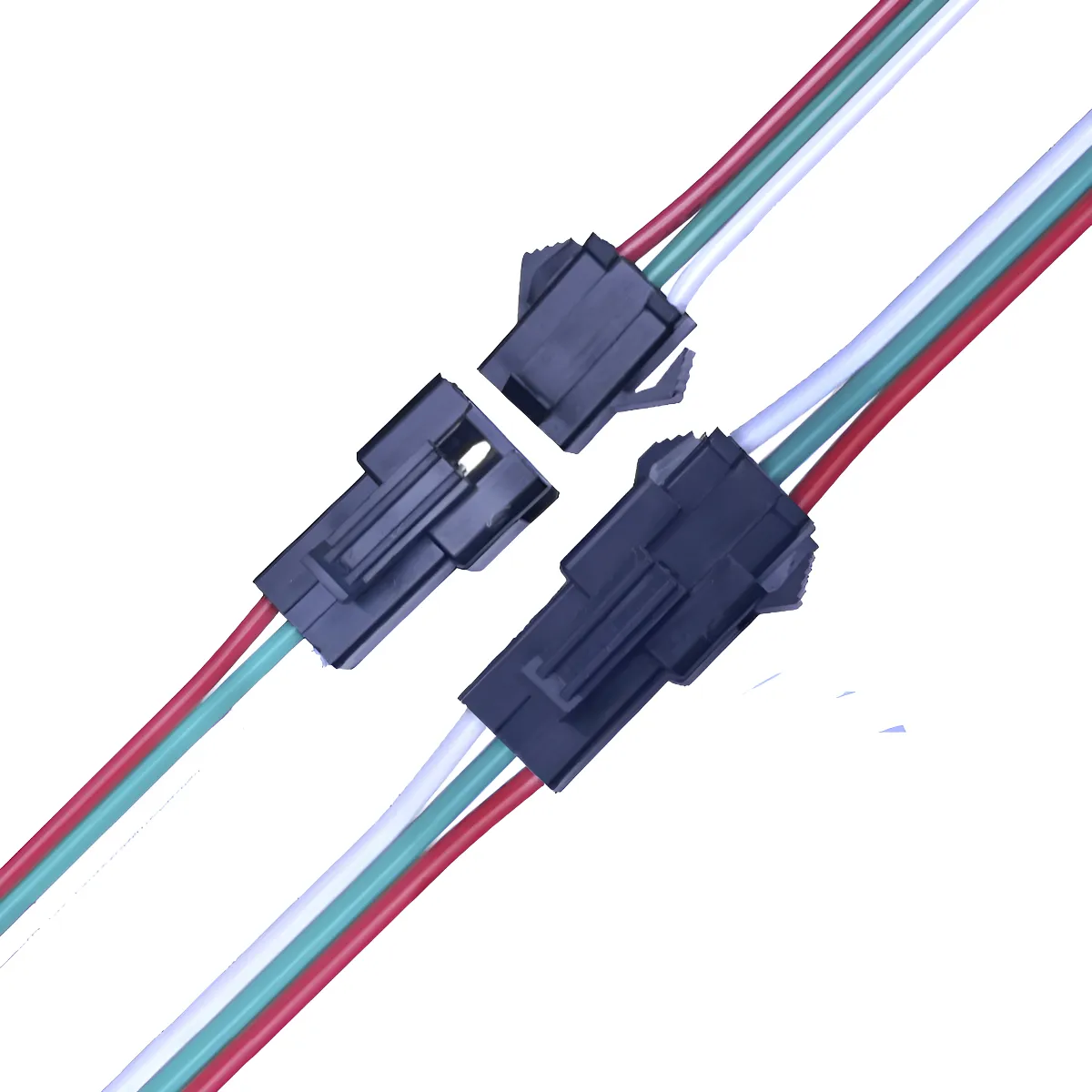 Conector Jst 3 Pines Tiras Led Pixel Digita 15cm Rgbic Y Monocromáticas Agua Corriendo