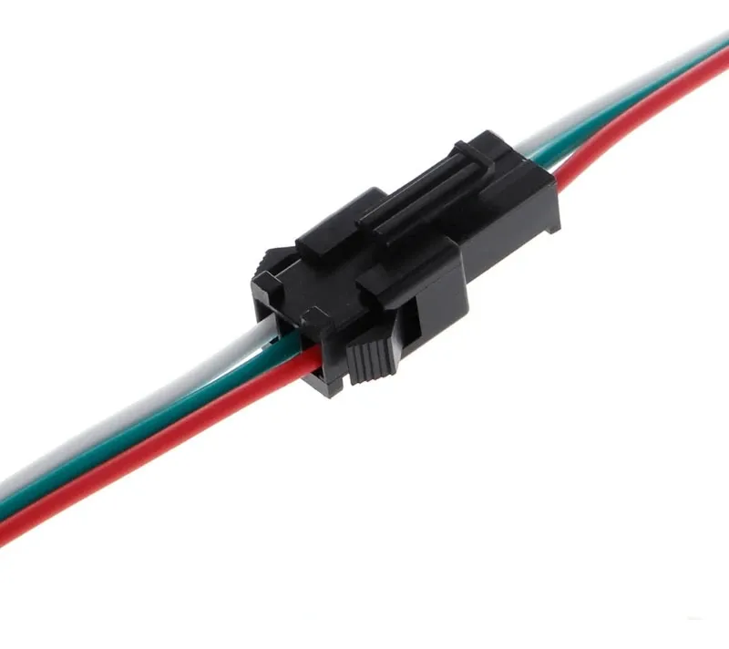 Conector Jst 3 Pines Tiras Led Pixel Digita 15cm Rgbic Y Monocromáticas Agua Corriendo