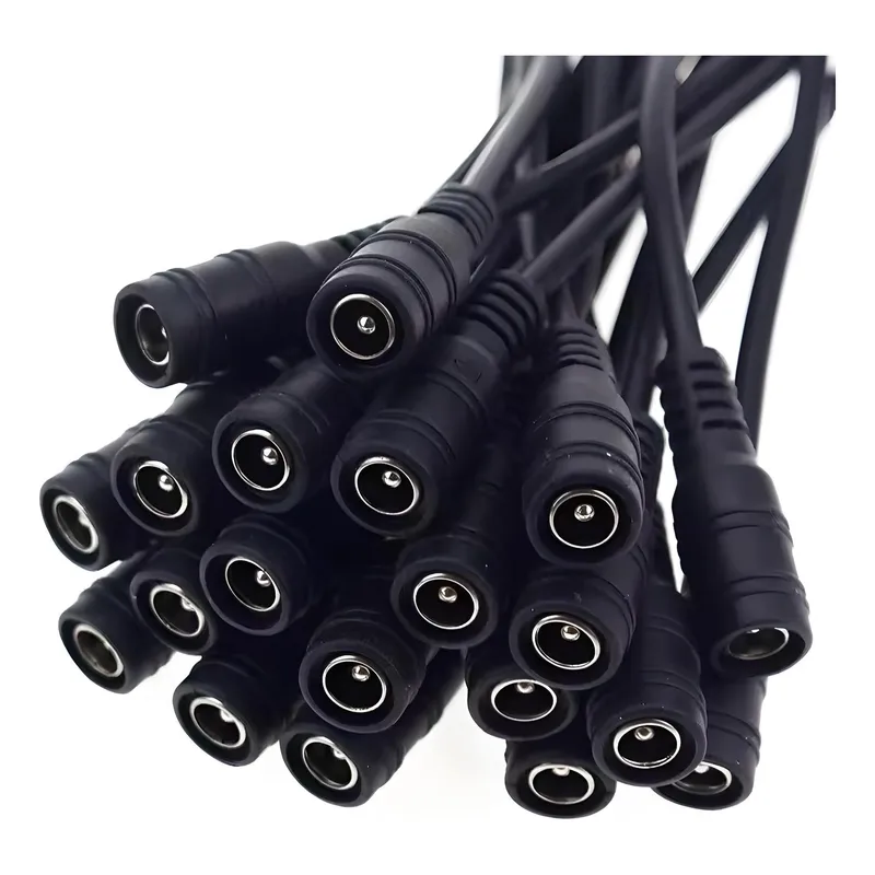 Conector Tiras Led Dc Hembra Y Macho 2.1mm X 5.5mm