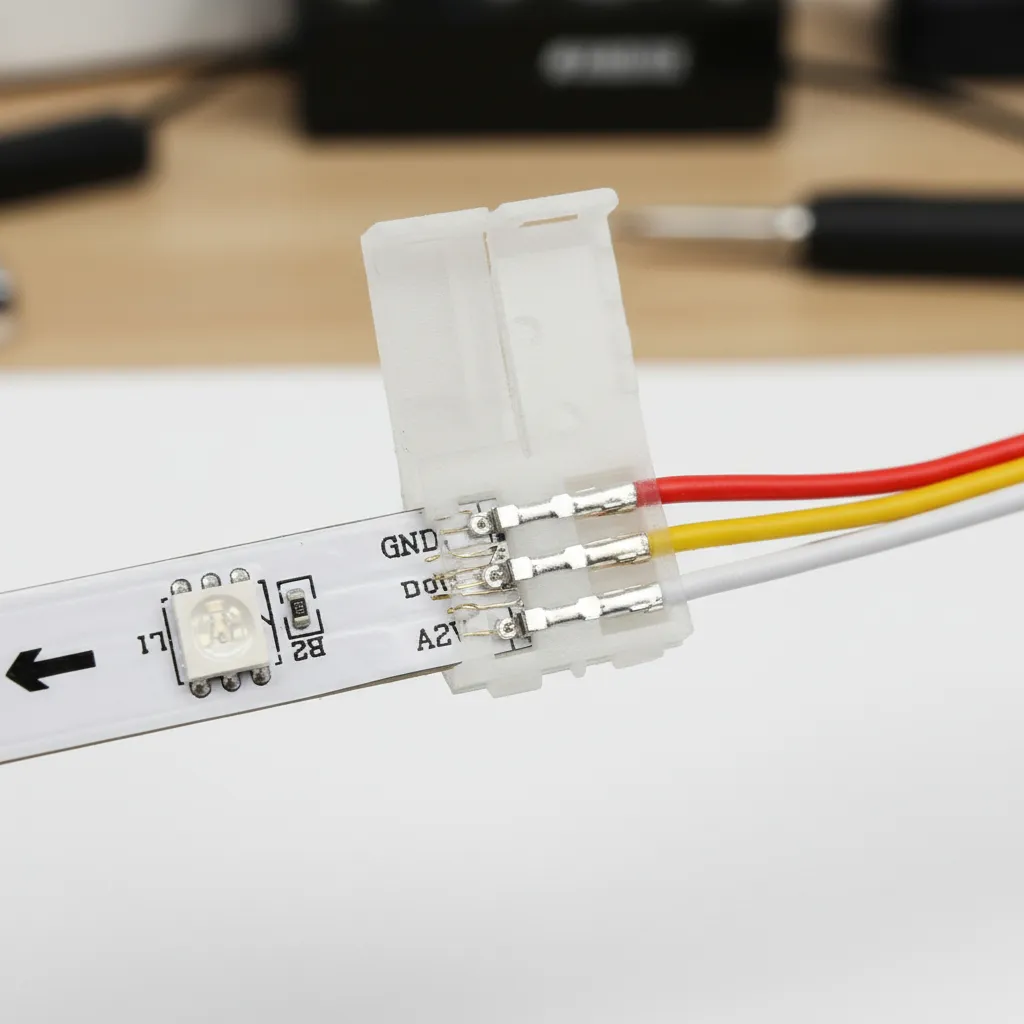 Conectores Cable Broche Tiras Led Smd 3 Pines 10mm Smd