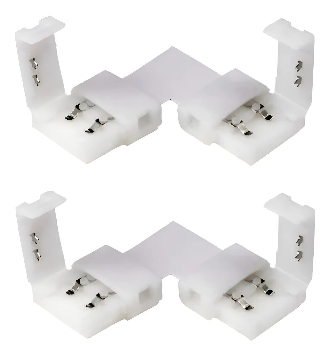 Conectores Tipo L Para Tira Led 2 Pines Ancho 10mm Conector Rapido