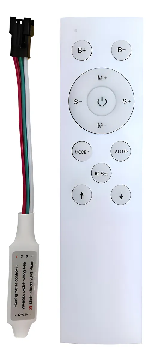 Controlador 1 Canal Led Secuencial Agua Corriendo Ws2811 Blanco