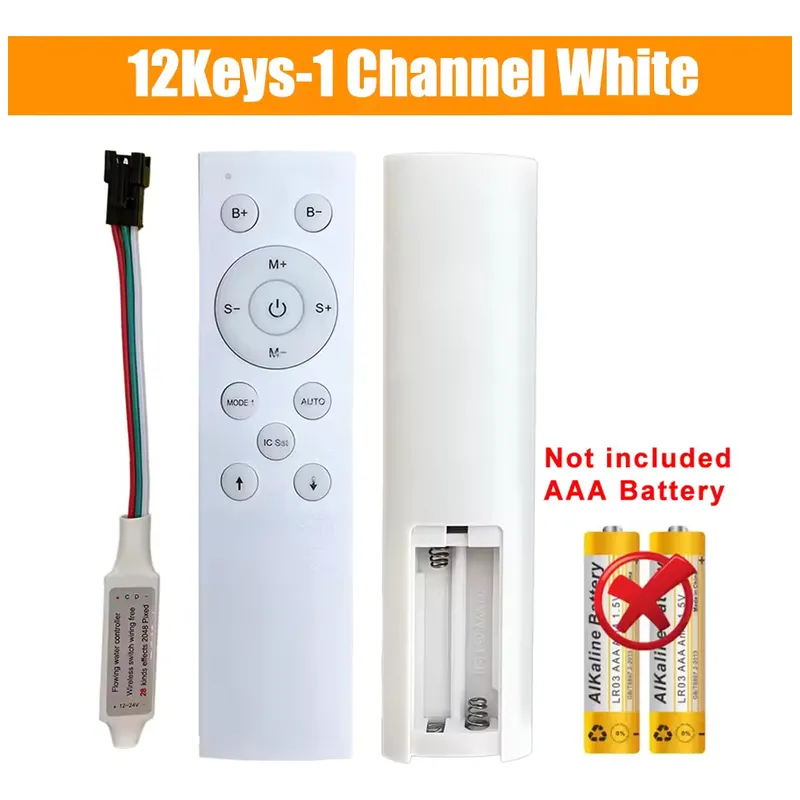 Controlador 1 Canal Led Secuencial Agua Corriendo Ws2811 Blanco