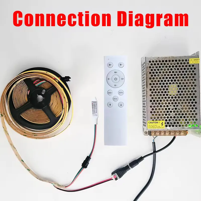Controlador 1 Canal Led Secuencial Agua Corriendo Ws2811 Blanco