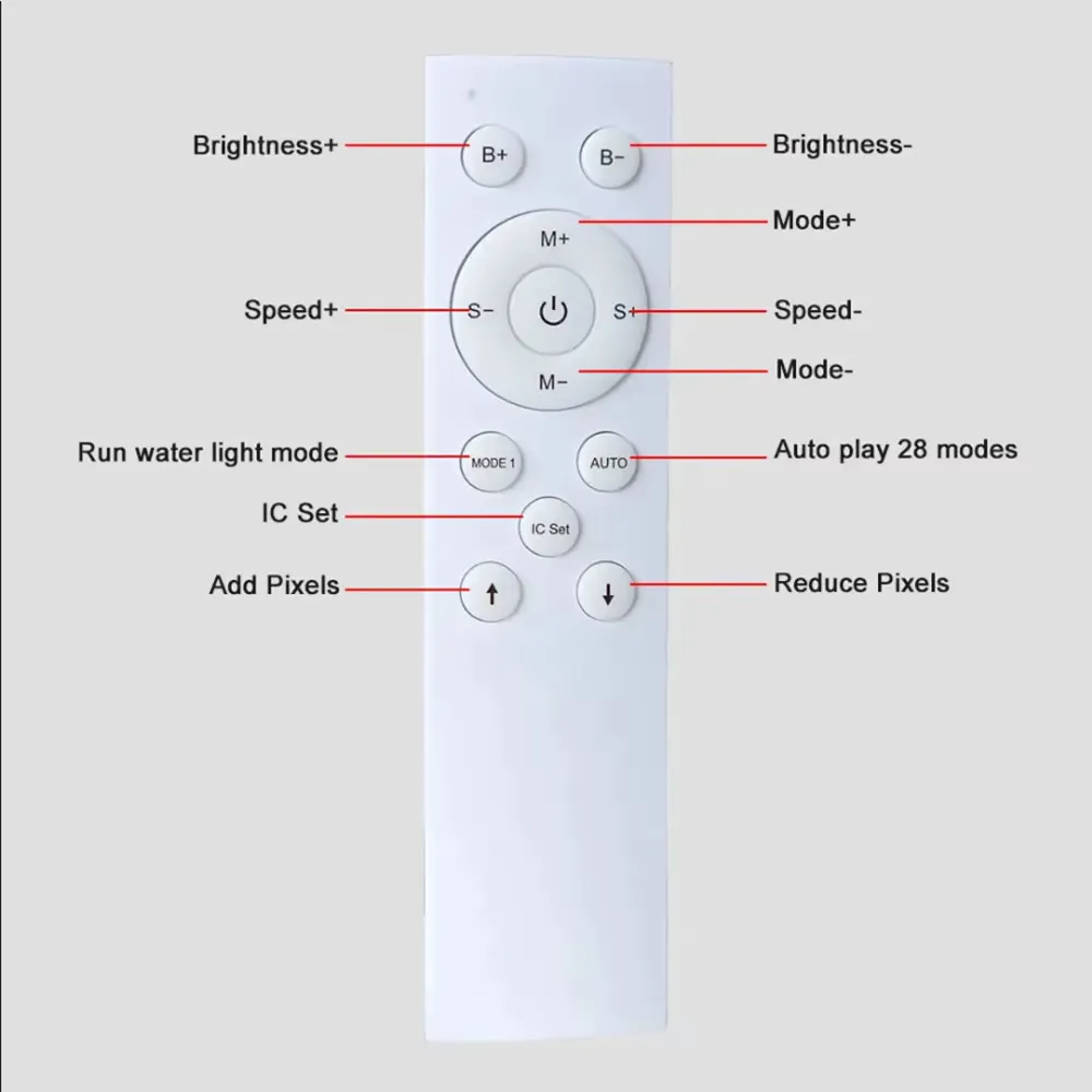 Controlador 1 Canal Led Secuencial Agua Corriendo Ws2811 Blanco