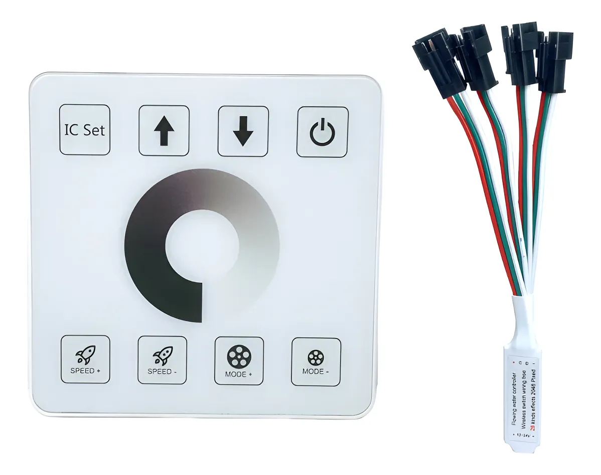 Controlador Control Secuencial Efecto Agua Corriendo 4 Salid Blanco