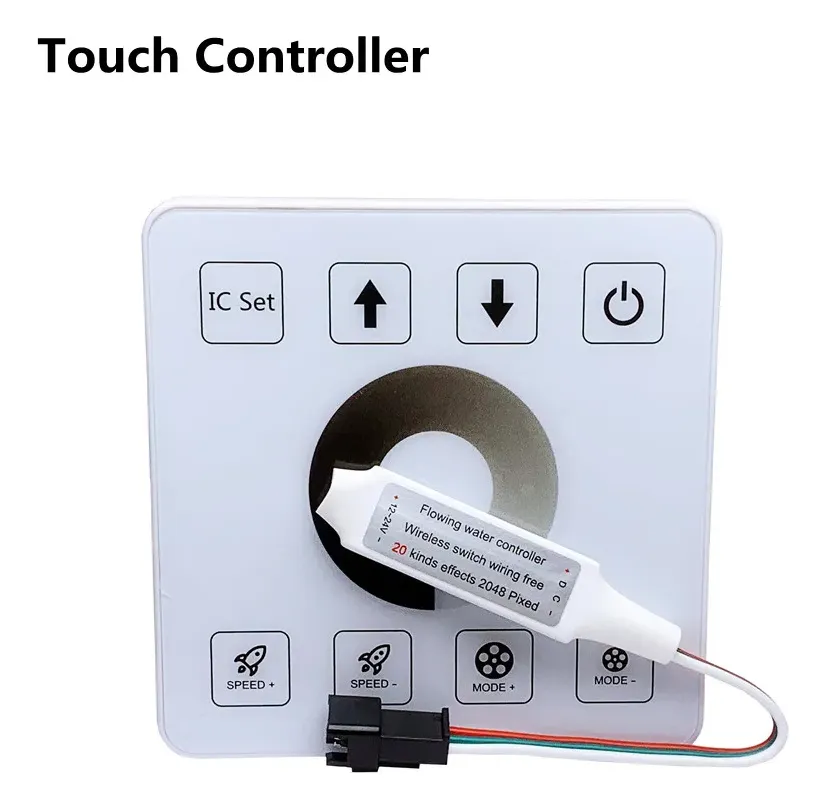 Controlador Control Secuencial Efecto Agua Corriendo 4 Salid Blanco