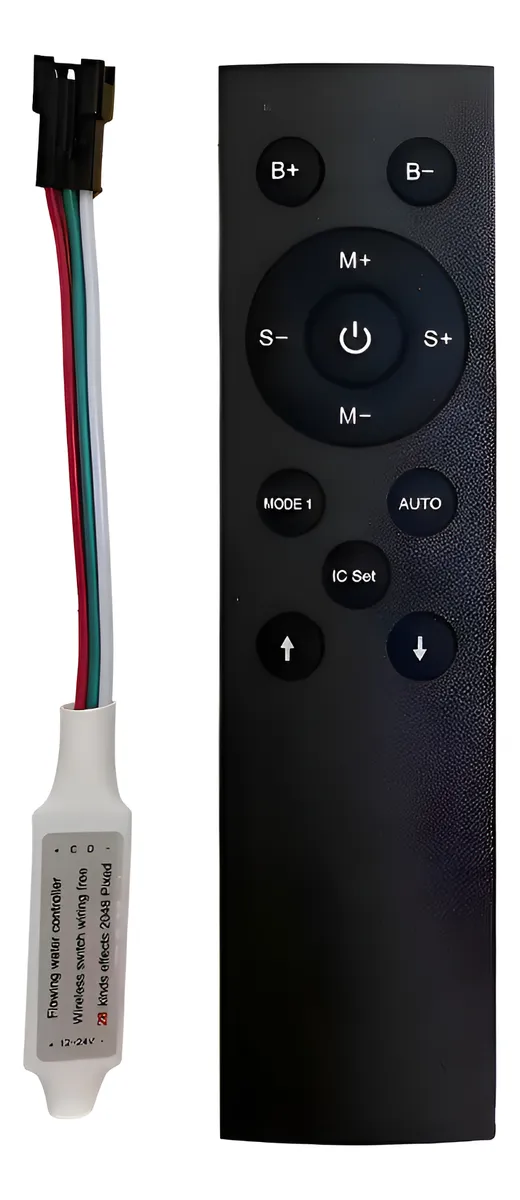 Controlador Negro 1 Canal Led Secuencial Agua Corriendo