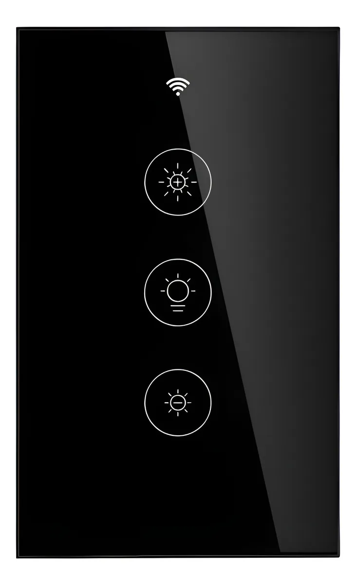 Dimmer Atenuador Inteligente Touch Wifi Smart Life Negro