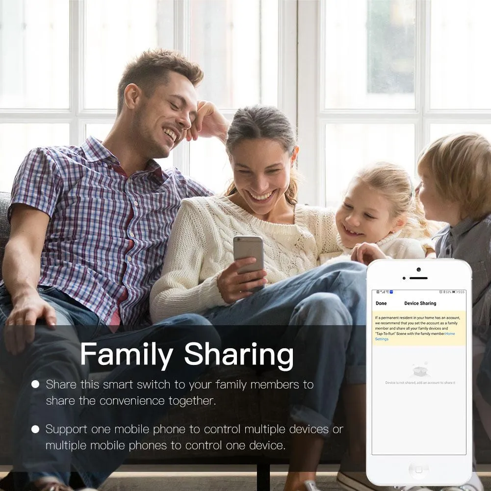 Dimmer Atenuador Inteligente Touch Wifi Smart Life Negro