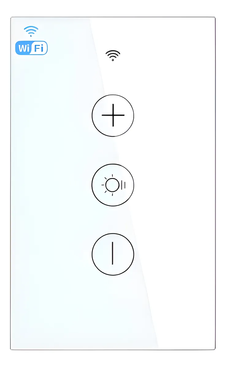 Dimmer Atenuador Inteligente Touch Wifi Tuya Smart Life Blanco