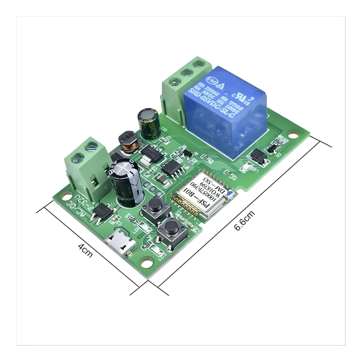 Ewelink Interruptor Inteligente Chapa Porton Wifi 1 Canal Dc7-32v Module