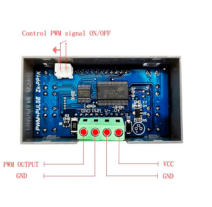Generador De Pulsos Pwm Motor A Pasos Hasta 150khz Zkpp1k
