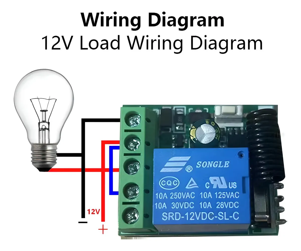 Interruptor Inalámbrico Rf433mhz Contacto Seco 10a C/ Mando