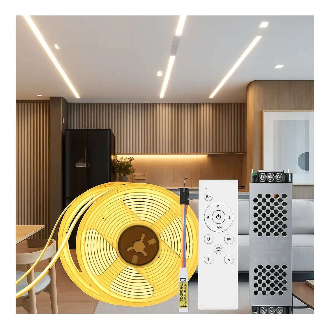 Kit 10m Tira Led Cob Cct Secuencial Efecto Agua Corriendo Cct