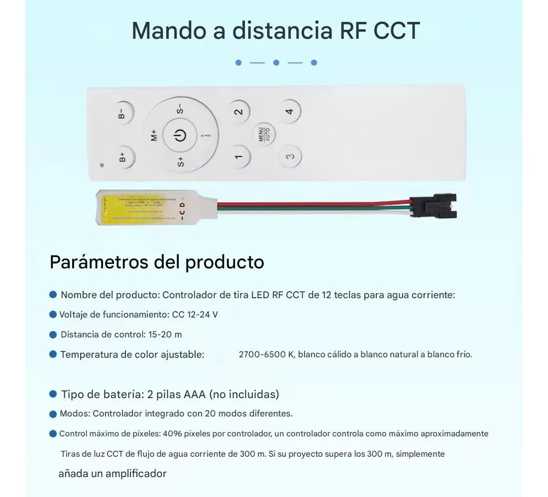 Kit 10m Tira Led Cob Cct Secuencial Efecto Agua Corriendo Cct