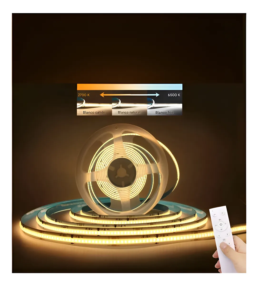 Kit 15m Tira Led Cob Cct Secuencial Efecto Agua Corriendo Cct