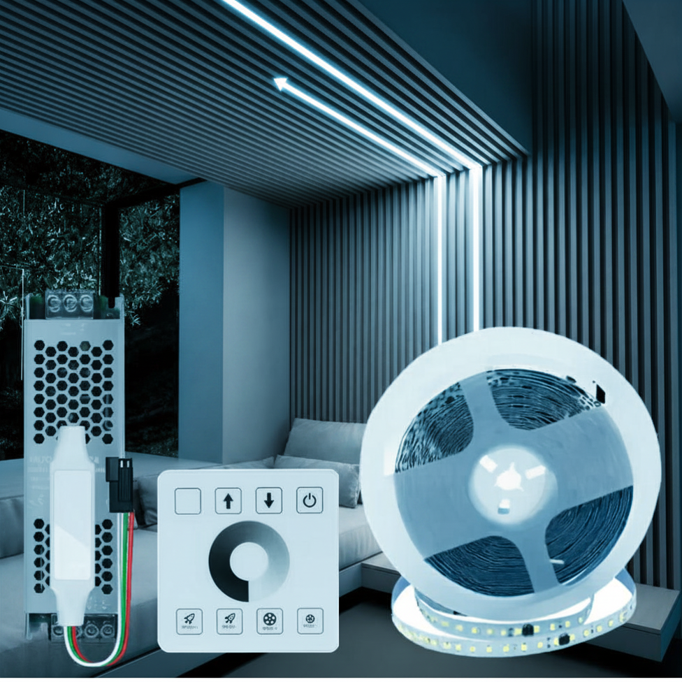 Kit Tira Led Secuencial Agua Corriendo Blanco Frío