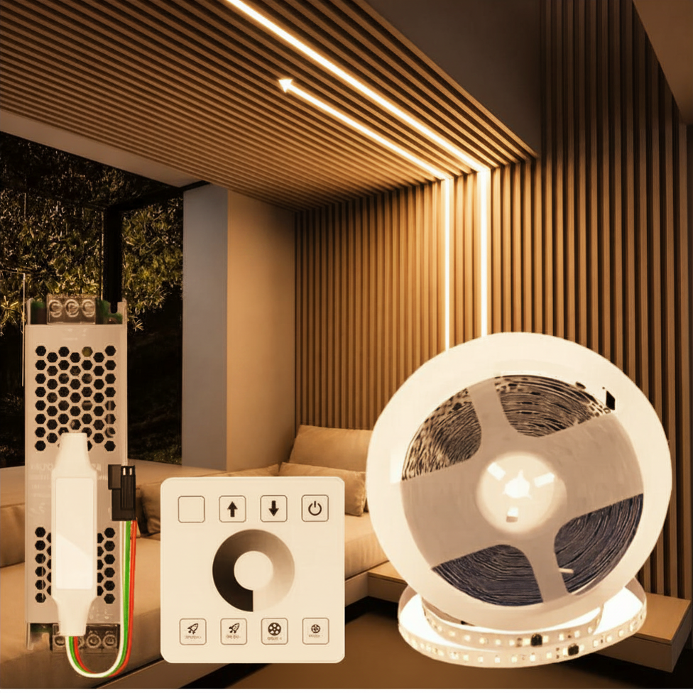 Kit Tira Led Secuencial Agua Corriendo Blanco SMD Calido