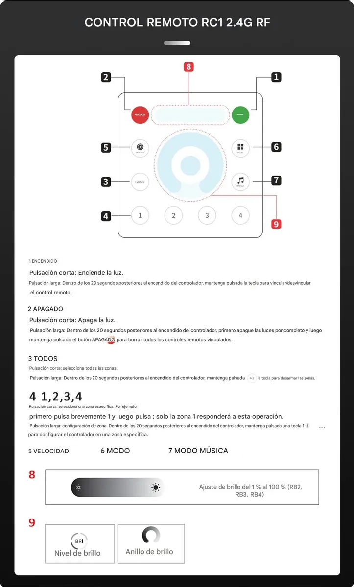Kit Tira Led Secuencial Cob Control Controlador Sp636e Blanco Frío