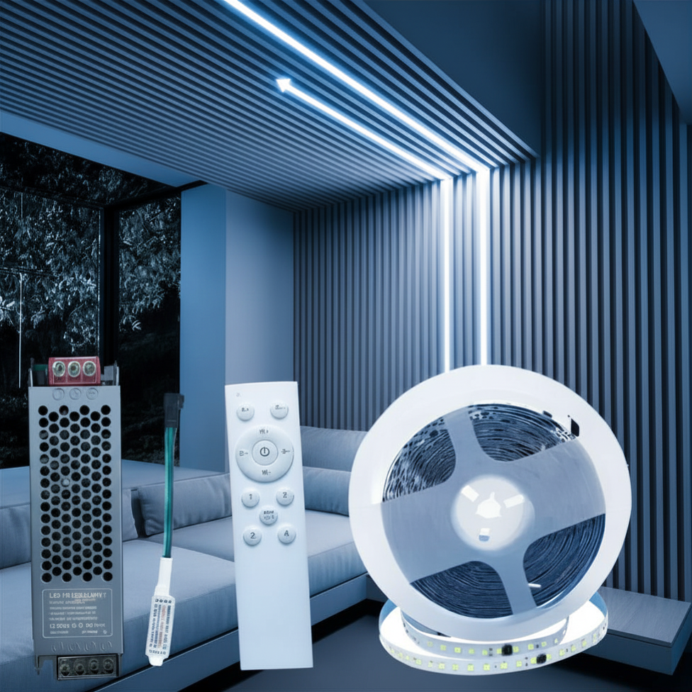Kit Tiras Led Secuenciales Efecto Agua Corriendo Blanco Frío
