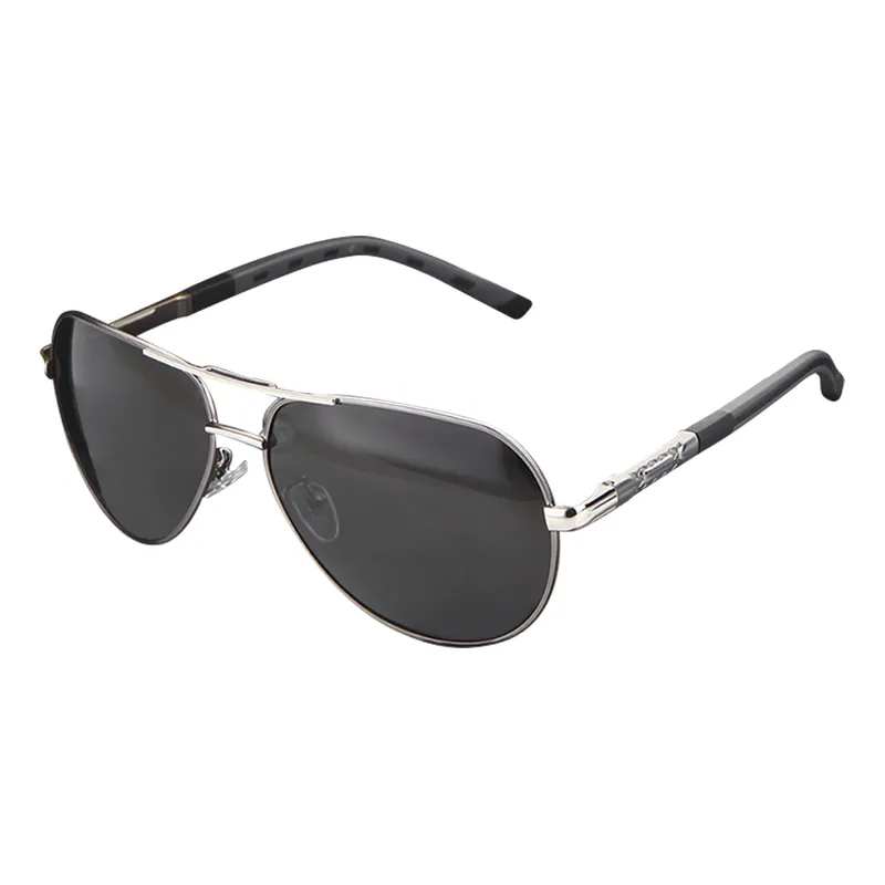 Lentes Gafas Sol Polarizadas Barcur Aviador Bc8768 Gun Gray Negro Gris Oscuro