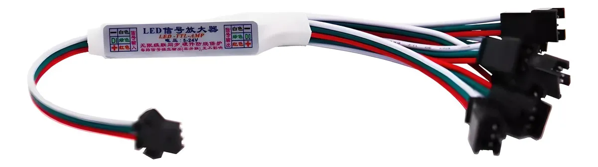 Mini Amplificador Led Splitter 3 Pines 8 Canales 5 - 24 Vcd